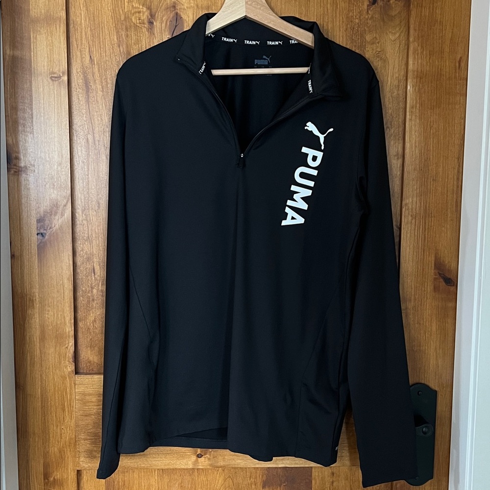 Puma Black Pullover with White Logo